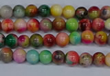 CMJ750 15.5 inches 4mm round rainbow jade beads wholesale