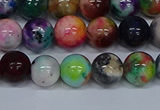 CMJ753 15.5 inches 10mm round rainbow jade beads wholesale