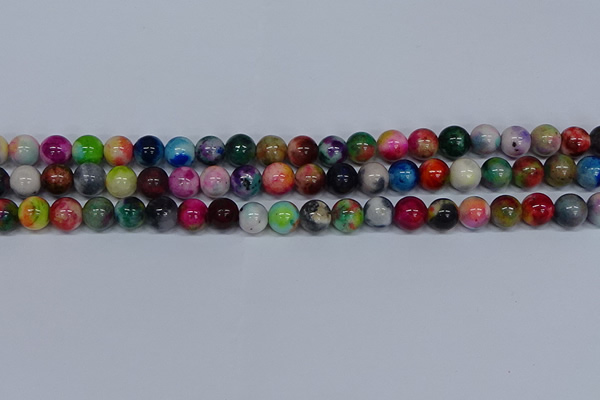 CMJ753 15.5 inches 10mm round rainbow jade beads wholesale