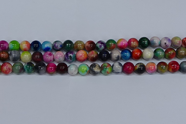 CMJ754 15.5 inches 12mm round rainbow jade beads wholesale