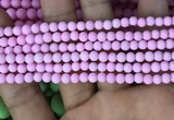 CMJ810 15.5 inches 4mm round matte Mashan jade beads wholesale