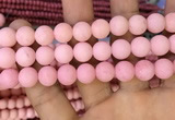 CMJ824 15.5 inches 12mm round matte Mashan jade beads wholesale