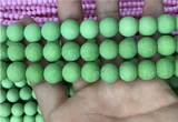 CMJ844 15.5 inches 12mm round matte Mashan jade beads wholesale