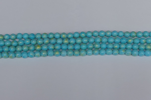 CMJ965 15.5 inches 4mm round Mashan jade beads wholesale