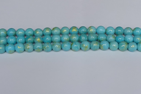 CMJ967 15.5 inches 8mm round Mashan jade beads wholesale