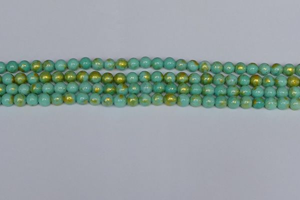 CMJ970 15.5 inches 4mm round Mashan jade beads wholesale