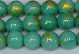 CMJ972 15.5 inches 8mm round Mashan jade beads wholesale