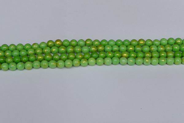 CMJ975 15.5 inches 4mm round Mashan jade beads wholesale