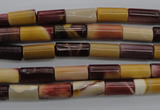 CMK104 15.5 inches 6*11mm tube mookaite beads wholesale