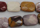 CMK152 15.5 inches 15*20mm faceted rectangle mookaite beads wholesale