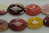 CMK155 15.5 inches 13*18mm faceted oval mookaite beads wholesale