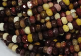 CMK20 15.5 inches 6*8mm faceted rondelle mookaite beads wholesale