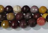 CMK213 15.5 inches 10mm faceted round mookaite gemstone beads