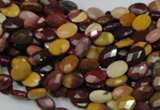 CMK22 15.5 inches 8*12mm faceted oval mookaite beads wholesale