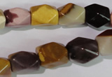 CMK232 15.5 inches 10*15mm faceted nuggets mookaite gemstone beads