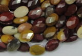 CMK24 15.5 inches 12*16mm faceted oval mookaite beads wholesale