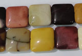 CMK271 15.5 inches 15*15mm square mookaite gemstone beads