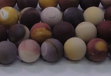 CMK292 15.5 inches 8mm round matte mookaite beads wholesale