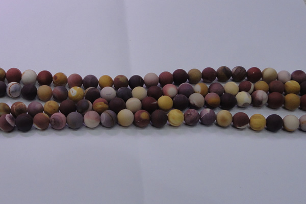 CMK292 15.5 inches 8mm round matte mookaite beads wholesale