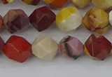 CMK325 15.5 inches 8mm faceted nuggets mookaite gemstone beads