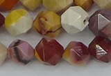 CMK326 15.5 inches 10mm faceted nuggets mookaite gemstone beads