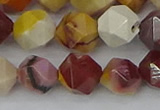 CMK327 15.5 inches 12mm faceted nuggets mookaite gemstone beads