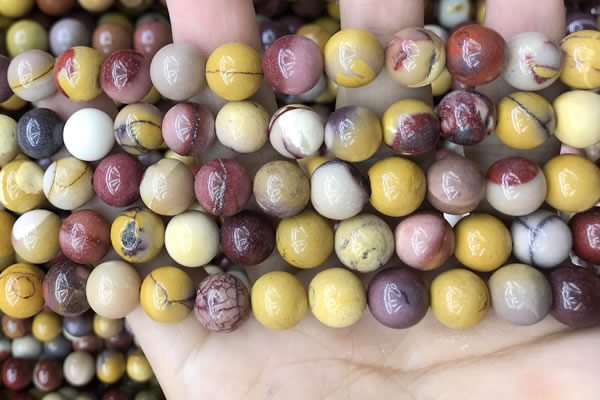 CMK348 15.5 inches 10mm round mookaite jasper beads wholesale