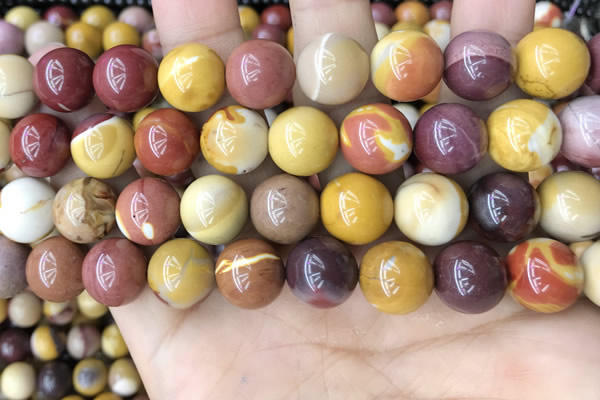 CMK349 15.5 inches 12mm round mookaite jasper beads wholesale