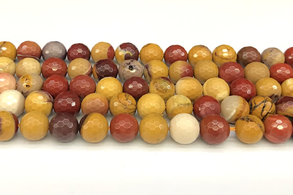 CMK362 15 inches 10mm faceted round mookaite beads wholesale