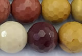 CMK373 15 inches 10mm faceted round mookaite gemstone beads