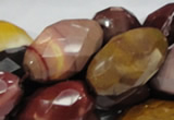 CMK47 15.5 inches 18*30mm faceted rice mookaite beads wholesale