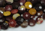 CMK51 15.5 inches 10mm faceted coin mookaite beads wholesale