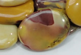 CMK76 15.5 inches 30*40mm oval mookaite gemstone beads wholesale