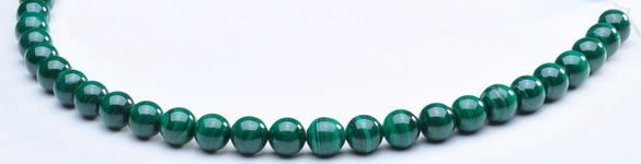 CMN05 8mm round A grade natural malachite beads wholesale