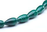 CMN10 A grade 5*10mm teardrop natural malachite beads Wholesale