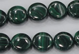 CMN101 15.5 inches 16mm flat round natural malachite beads wholesale