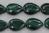 CMN102 15.5 inches 15*20mm flat teardrop natural malachite beads