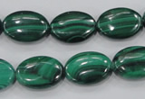 CMN103 15.5 inches 12*16mm oval natural malachite beads wholesale