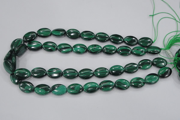 CMN104 15.5 inches 13*18mm oval natural malachite beads wholesale