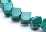 CMN11 A grade 4*4mm cubic natural malachite beads wholesale