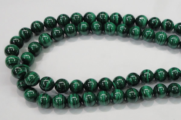 CMN154 AA grade 14mm round natural malachite beads Wholesale