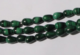 CMN216 15.5 inches 5*7mm teardrop natural malachite beads wholesale