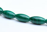 CMN22 6*14mm rice A grade natural malachite beads wholesale