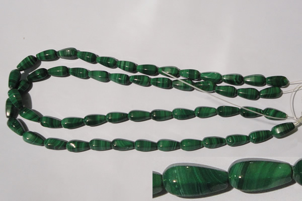 CMN230 15.5 inches 7*15mm faceted teardrop natural malachite beads