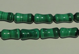 CMN233 15.5 inches 6*12mm bone natural malachite beads wholesale