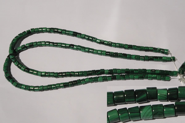 CMN235 15.5 inches 4*6mm heishi natural malachite beads wholesale