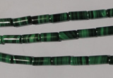 CMN237 15.5 inches 4*8mm tube natural malachite beads wholesale