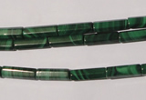 CMN241 15.5 inches 4*13mm faceted tube natural malachite beads