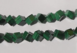 CMN245 15.5 inches 4*4mm cube natural malachite beads wholesale