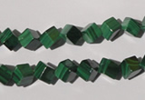 CMN246 15.5 inches 6*6mm cube natural malachite beads wholesale